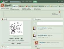 Tablet Screenshot of kittycat98.deviantart.com