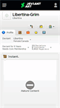 Mobile Screenshot of libertina-grim.deviantart.com