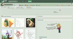 Desktop Screenshot of clarinetosaurus.deviantart.com