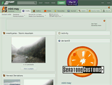 Tablet Screenshot of mini-may.deviantart.com