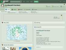 Tablet Screenshot of murabayashi-harukaze.deviantart.com