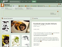 Tablet Screenshot of bermud.deviantart.com