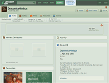 Tablet Screenshot of draconicanimbus.deviantart.com