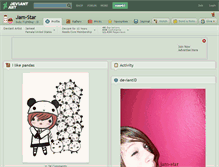 Tablet Screenshot of jam-star.deviantart.com