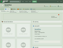 Tablet Screenshot of danielhice.deviantart.com