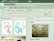 Tablet Screenshot of igohomeanddienao.deviantart.com