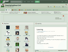 Tablet Screenshot of cheerupyouemos1243.deviantart.com