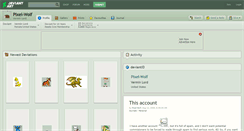 Desktop Screenshot of pixel-wolf.deviantart.com