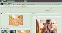 Desktop Screenshot of luscious-penguin.deviantart.com