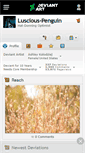 Mobile Screenshot of luscious-penguin.deviantart.com