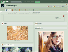 Tablet Screenshot of luscious-penguin.deviantart.com