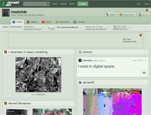 Tablet Screenshot of meekslide.deviantart.com