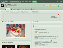 Tablet Screenshot of firewithincreation.deviantart.com