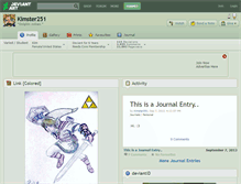 Tablet Screenshot of kimster251.deviantart.com