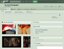 Tablet Screenshot of gorjess-photography.deviantart.com