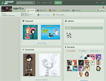 Tablet Screenshot of jojo-fc.deviantart.com
