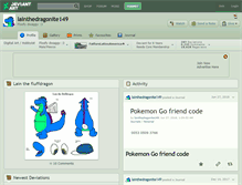 Tablet Screenshot of lainthedragonite149.deviantart.com