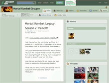 Tablet Screenshot of mortal-kombat-group.deviantart.com