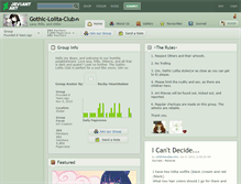 Tablet Screenshot of gothic-lolita-club.deviantart.com