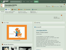 Tablet Screenshot of chocolatechik594.deviantart.com