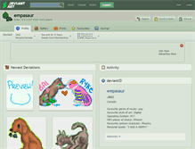 Tablet Screenshot of empasaur.deviantart.com