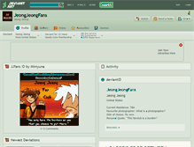 Tablet Screenshot of jeongjeongfans.deviantart.com