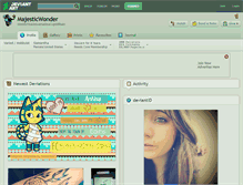 Tablet Screenshot of majesticwonder.deviantart.com