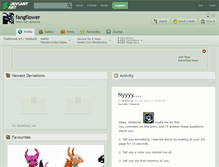 Tablet Screenshot of fangflower.deviantart.com