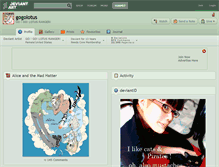Tablet Screenshot of gogolotus.deviantart.com