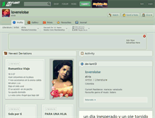Tablet Screenshot of lovereloise.deviantart.com