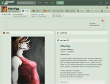 Tablet Screenshot of kittywigg.deviantart.com