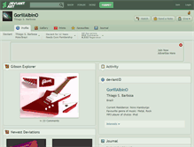Tablet Screenshot of gorillalbino.deviantart.com