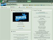Tablet Screenshot of fansoffearbands.deviantart.com