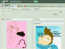 Tablet Screenshot of kanti12.deviantart.com