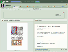 Tablet Screenshot of faerybug.deviantart.com