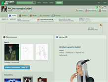 Tablet Screenshot of nousernameincluded.deviantart.com