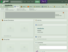 Tablet Screenshot of missbarbie.deviantart.com