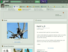 Tablet Screenshot of mikha.deviantart.com