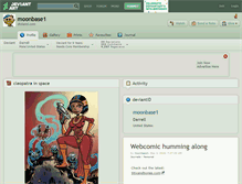 Tablet Screenshot of moonbase1.deviantart.com