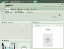Tablet Screenshot of antipathetic.deviantart.com