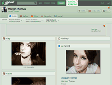 Tablet Screenshot of morganthomas.deviantart.com