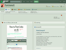 Tablet Screenshot of pixelchamp45.deviantart.com