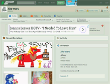 Tablet Screenshot of aka-maru.deviantart.com