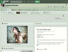 Tablet Screenshot of darkqueenshizuka.deviantart.com