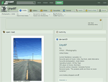 Tablet Screenshot of liryc87.deviantart.com