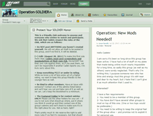 Tablet Screenshot of operation-soldier.deviantart.com
