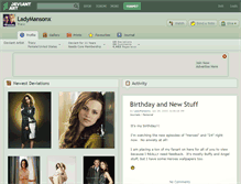 Tablet Screenshot of ladymansonx.deviantart.com