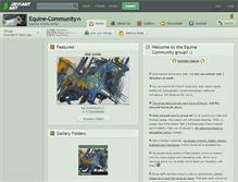 Tablet Screenshot of equine-community.deviantart.com