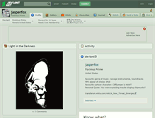 Tablet Screenshot of jasperfox.deviantart.com
