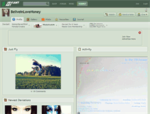 Tablet Screenshot of beliveinlovehoney.deviantart.com